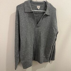 a new day Men's V-Neck Gray Sweater